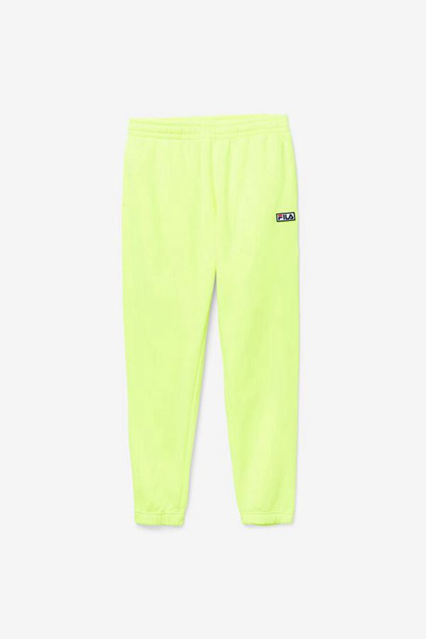 Fila Garin Fleece Men's Sweatpants - Yellow/Black,NZ 135-69253